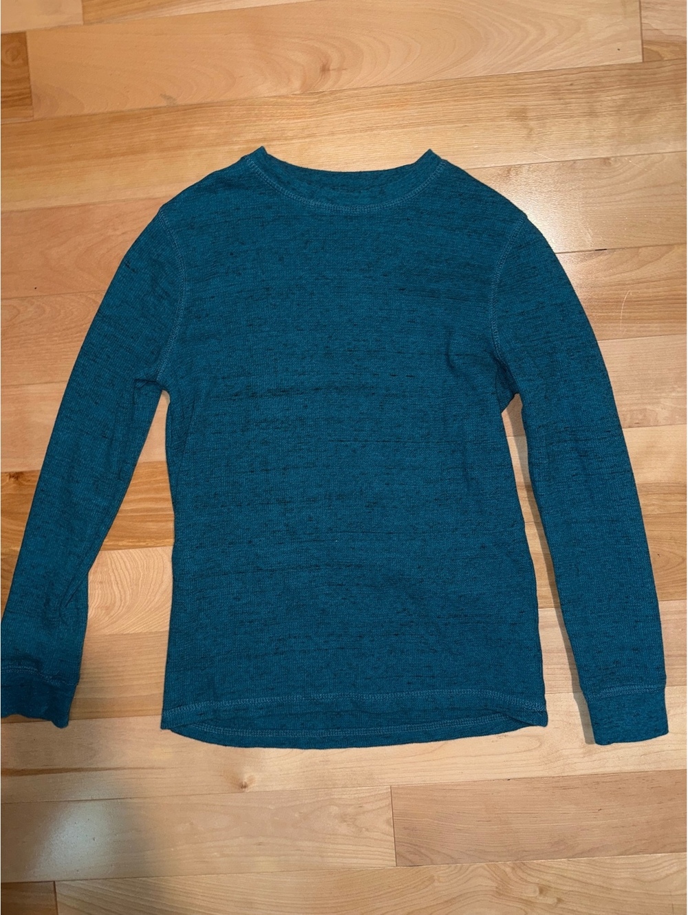 Urban Pipeline Boys Medium Teal Thermal Long Sleeve Shirt Lightweight Casual